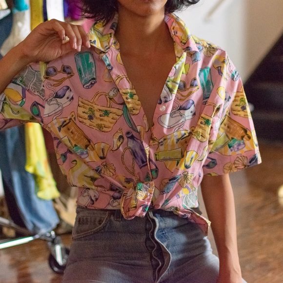 Vtg Dockers super cool shirt sz petite - Picture 2 of 3